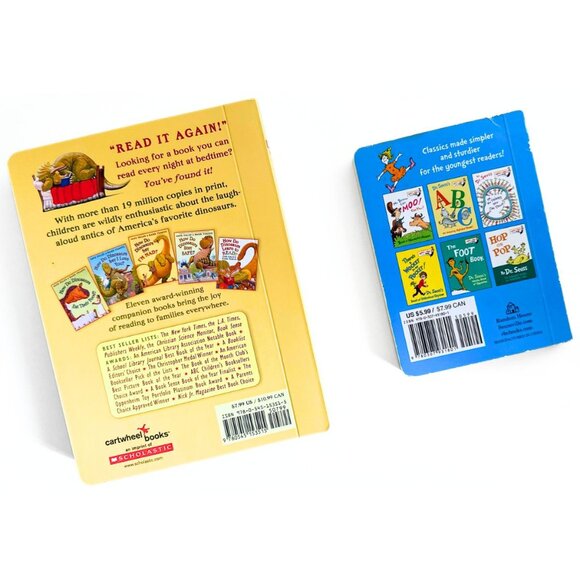 BOARDBOOK Toddler Kid Hardcover 2 Book Bundle Dr. Seuss and Dinosaurs NEW - Picture 2 of 2